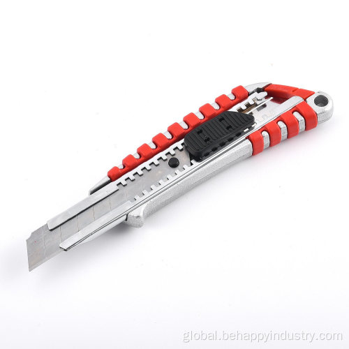 Handle Sliding Blade Cutter Utility Knife ABS Plastic Handle Sliding Blade Cutter Safety Knife Supplier